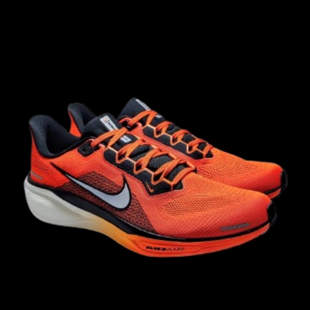 Nike Air Zoom Pegasus 41 Running Mens Safety Orange Black Silver